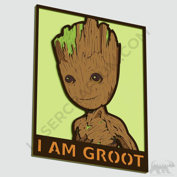Baby Groot Layered Design for cutting