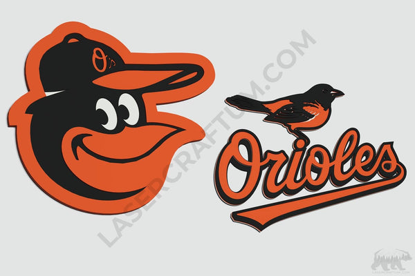 Baltimore Orioles Layered Design for cutting