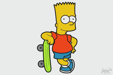 Bart Simpson Layered Design for cutting