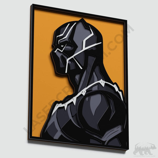 Black Panther Layered Design for cutting