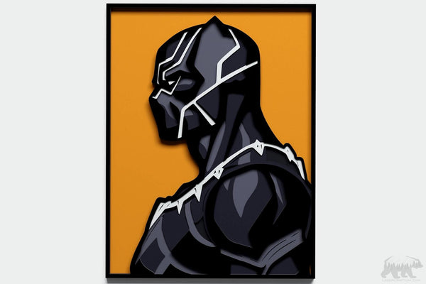 Black Panther Layered Design for cutting