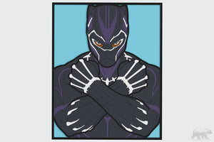 Black Panther v2 Layered Design for cutting