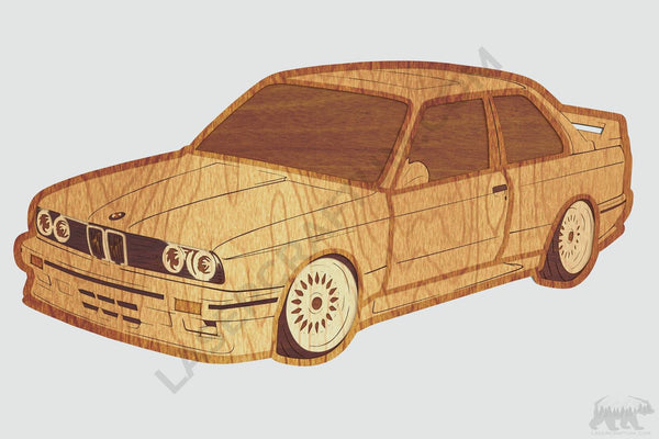 BMW E30 Layered Design for cutting