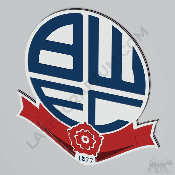 Bolton Wanderers Logo Layered Design for cutting