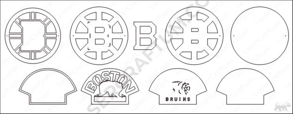 Boston Bruins Layered Design for cutting