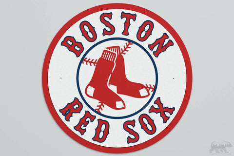 Boston Red Sox Layered Design for cutting