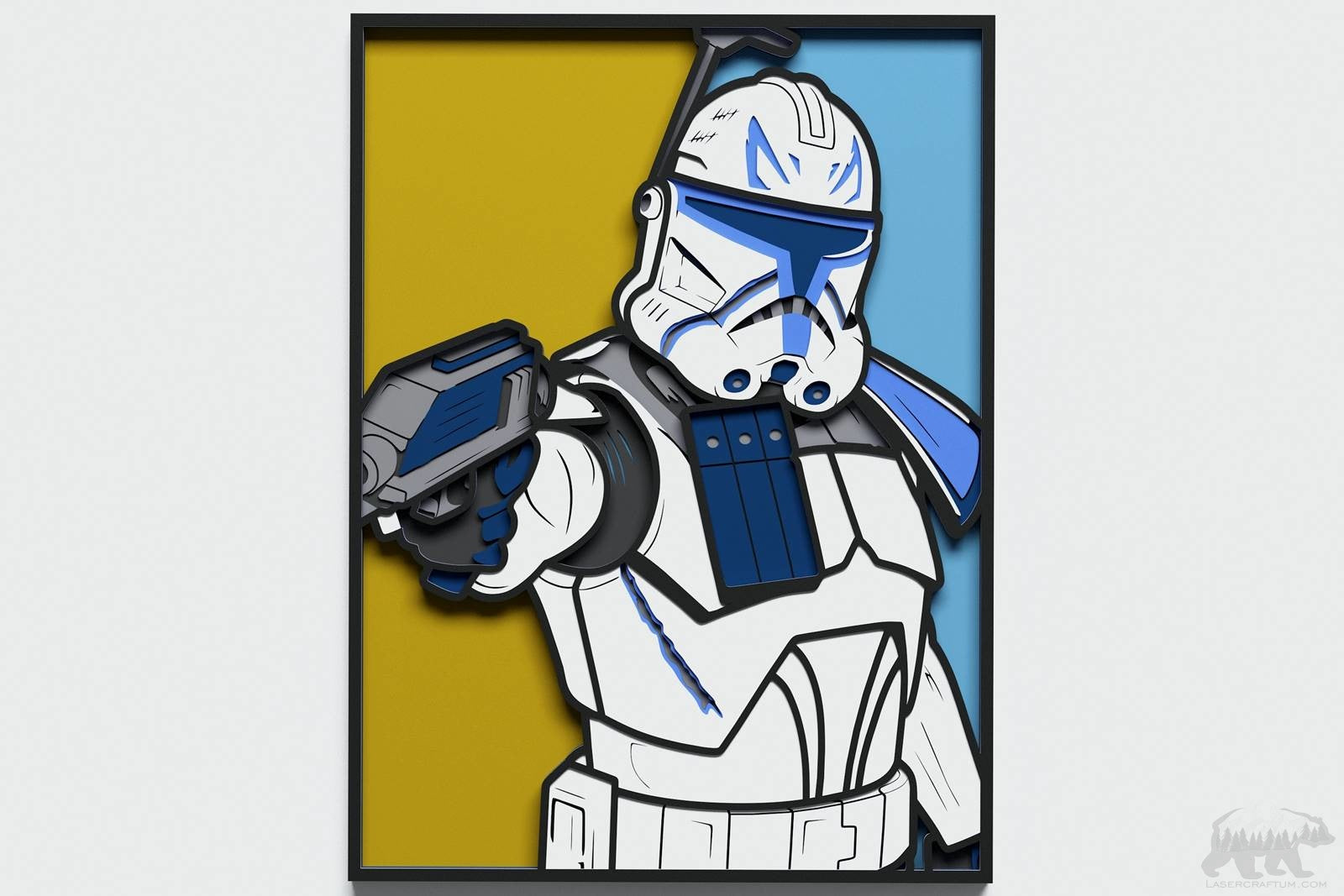Captain Rex Layered Design for cutting