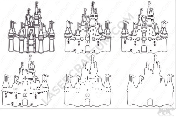 Castle Layered Design for cutting