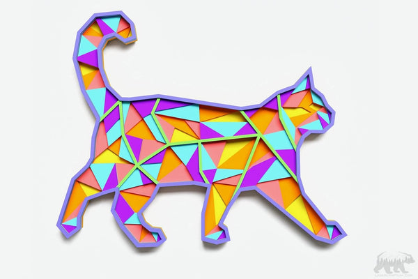 Cat Layered Geometric Design for cutting