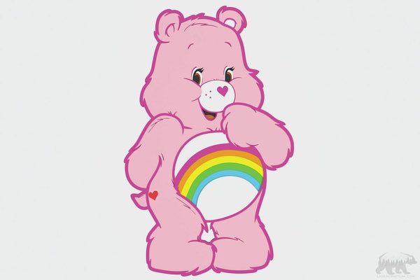 Cheer Care Bear Layered Design for cutting