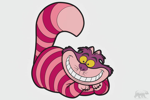 Cheshire Cat v2 Layered Design for cutting