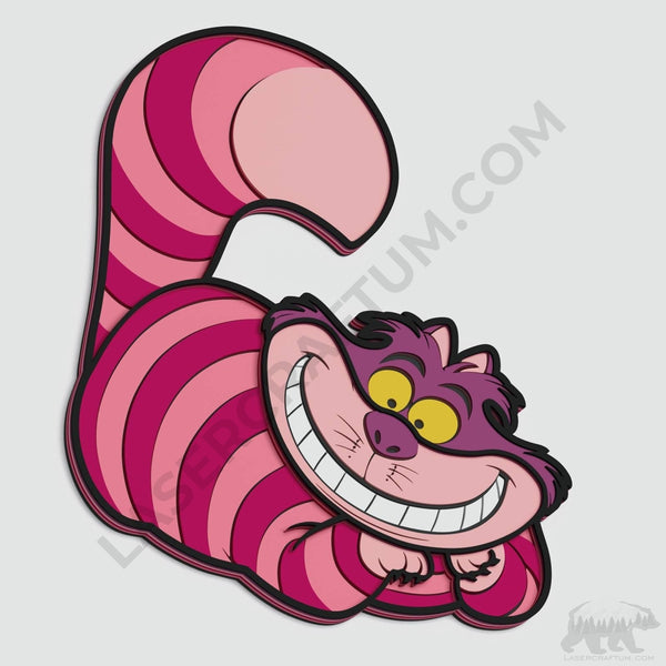Cheshire Cat v2 Layered Design for cutting