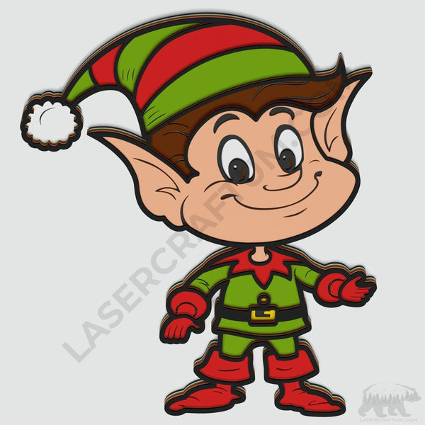 Christmas Elf Layered Design for cutting