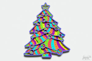 Christmas Tree Layered Design for cutting
