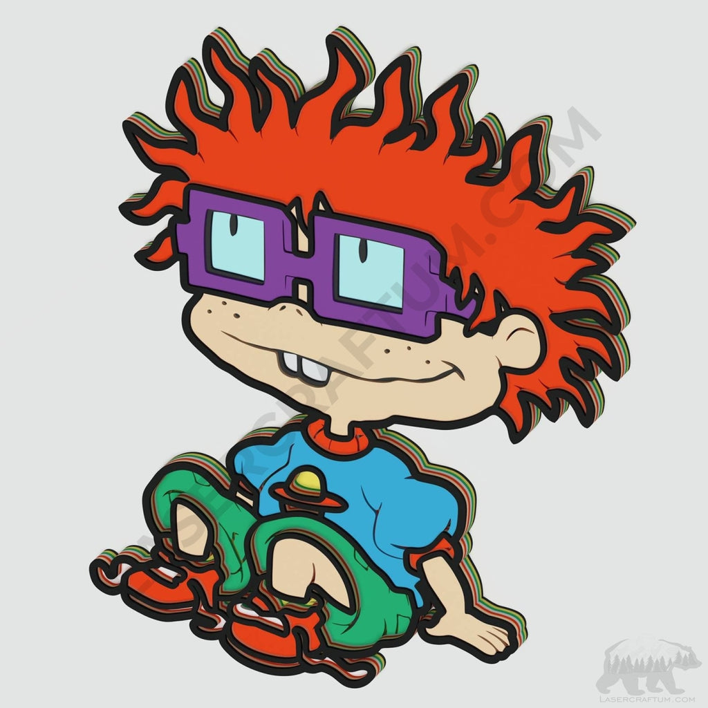 Fienster Chuckie Finster (Rugrats) Layered Design for cutting - LaserCraftum