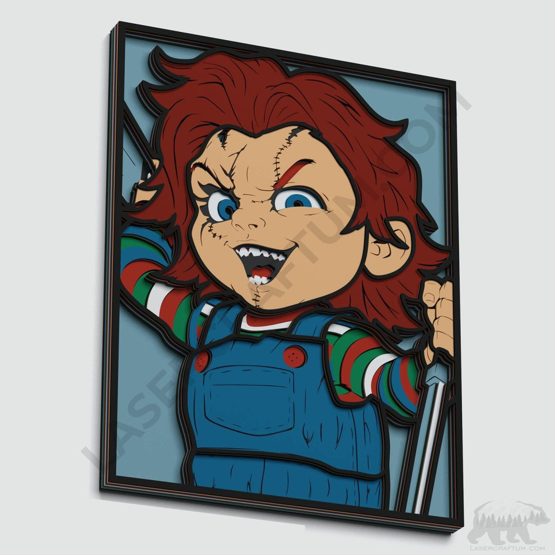 Chucky Layered Design for cutting - LaserCraftum