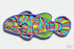 Clown Fish Layered Design for cutting
