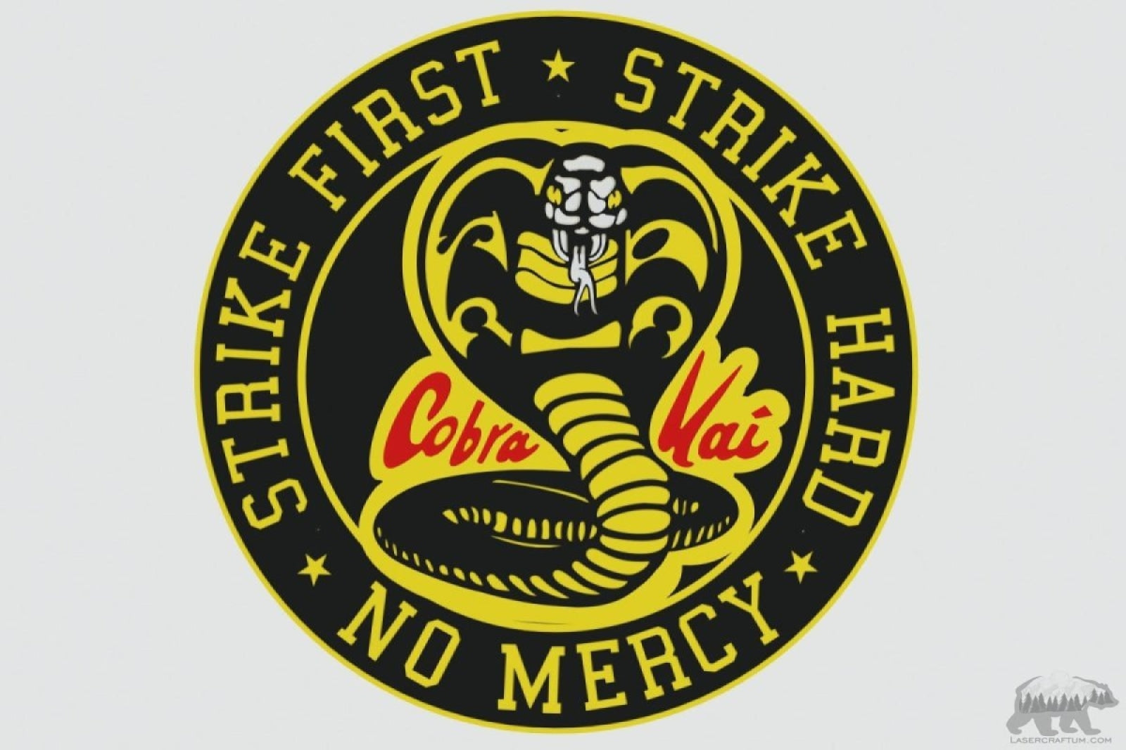 Cobra Kai Circle Logo Layered Design for cutting - LaserCraftum