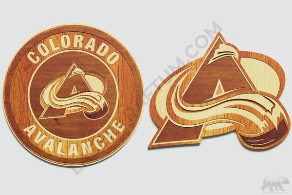 Colorado Avalanche Layered Design for cutting