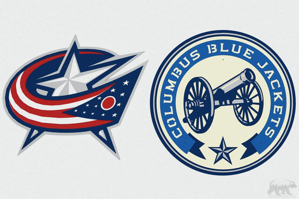 Columbus Blue Jackets Layered Design for cutting