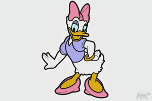Daisy Duck Layered Design for cutting