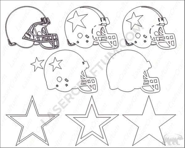 Dallas Cowboys Layered Design for cutting