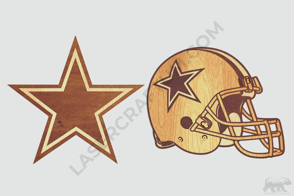 Dallas Cowboys Layered Design for cutting