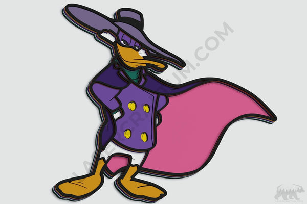 Darkwing Duck Layered Design for cutting