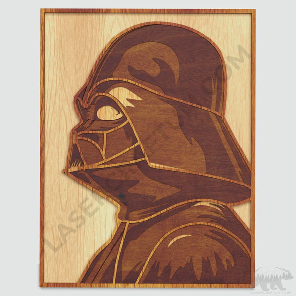Darth Vader Profile Layered Design for cutting