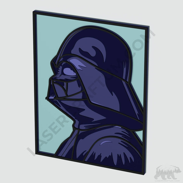 Darth Vader Profile Layered Design for cutting