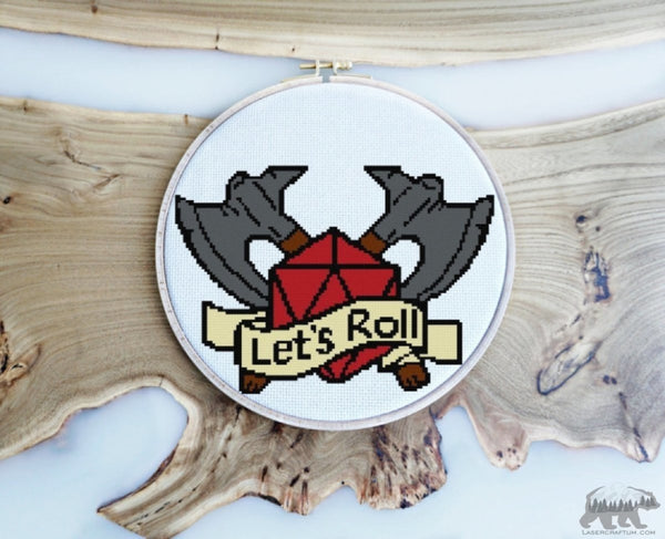 D&D Cross Stitch PDF Pattern - LaserCraftum