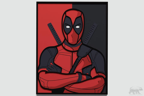 Deadpool Layered Design for cutting