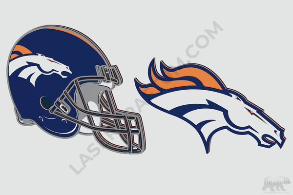 Denver Broncos Layered Design for cutting