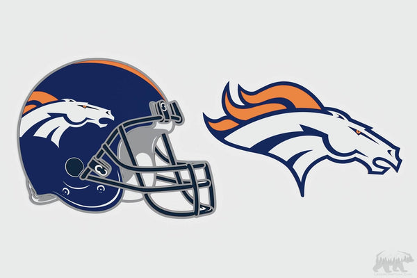 Denver Broncos Layered Design for cutting