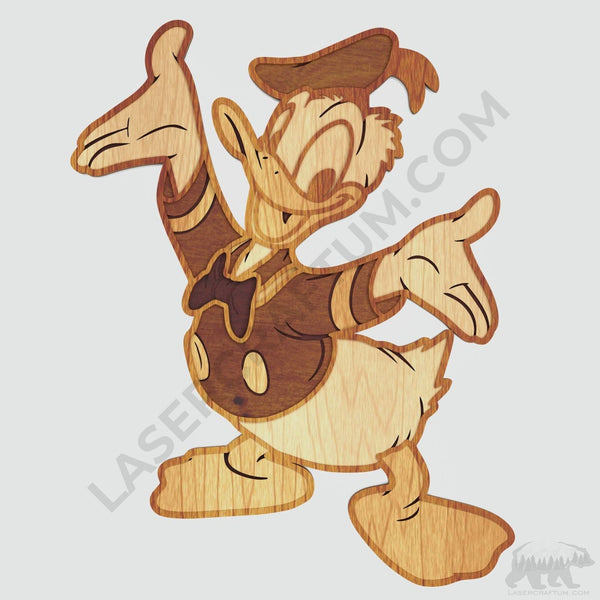 Donald Duck Layered Design for cutting
