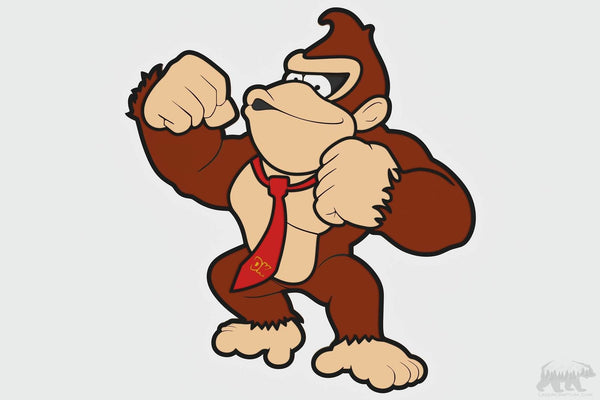 Donkey Kong Layered Design for cutting