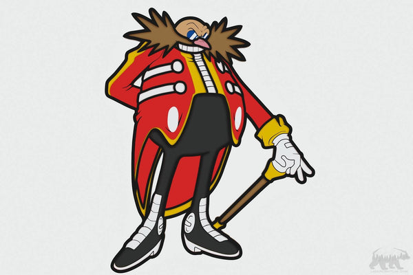 Dr Eggman Layered Design for cutting
