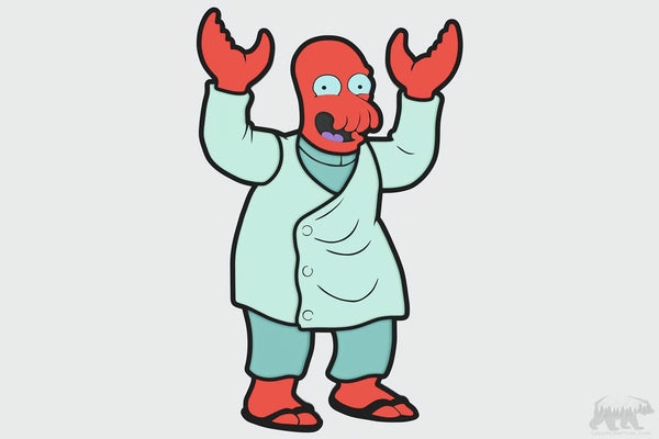 Dr. Zoidberg Layered Design for cutting