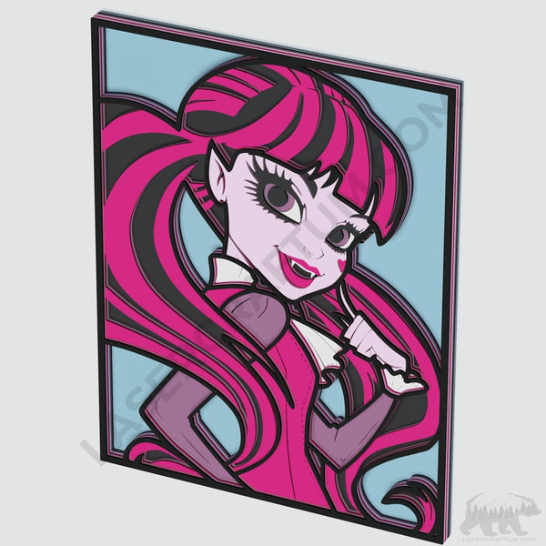 Draculaura (Monster High) Layered Design for cutting