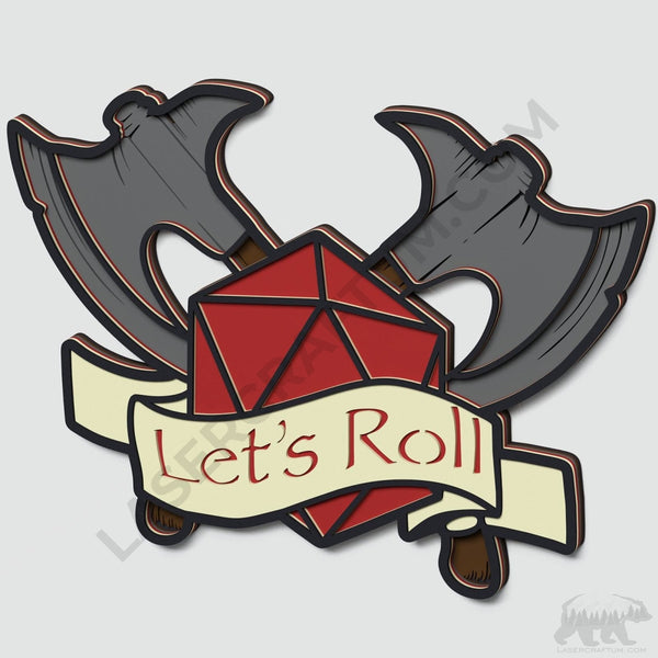 Dungeons & Dragons Layered Design for cutting