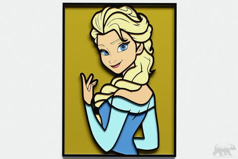 Elsa of Arendelle v2 Layered Design for cutting