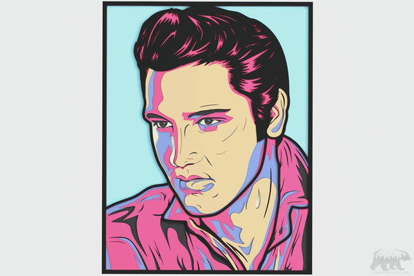 Elvis Presley Layered Design for cutting