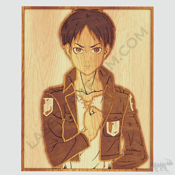 Eren Yeager Layered Design for cutting