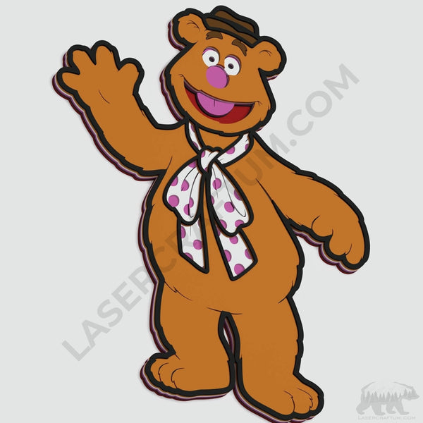 Fozzie Bear Layered Design for cutting