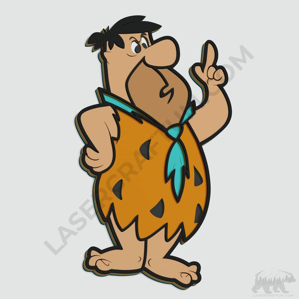 Fred Flintstone Layered Design for cutting