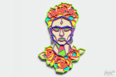 Frida Kahlo Layered Design for cutting