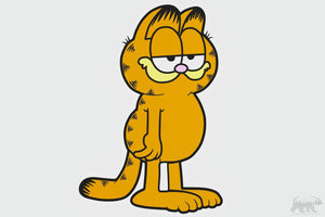 Garfield Cat Free Layered Design for cutting