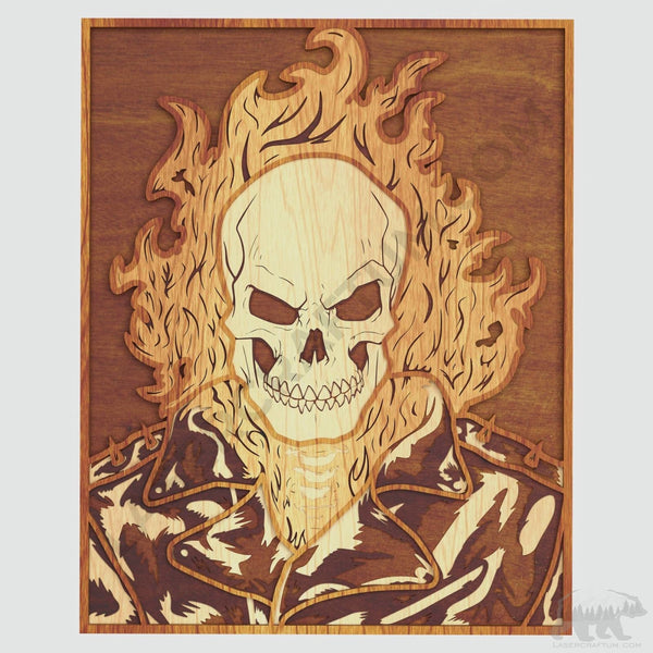 Ghost Rider Layered Design for cutting
