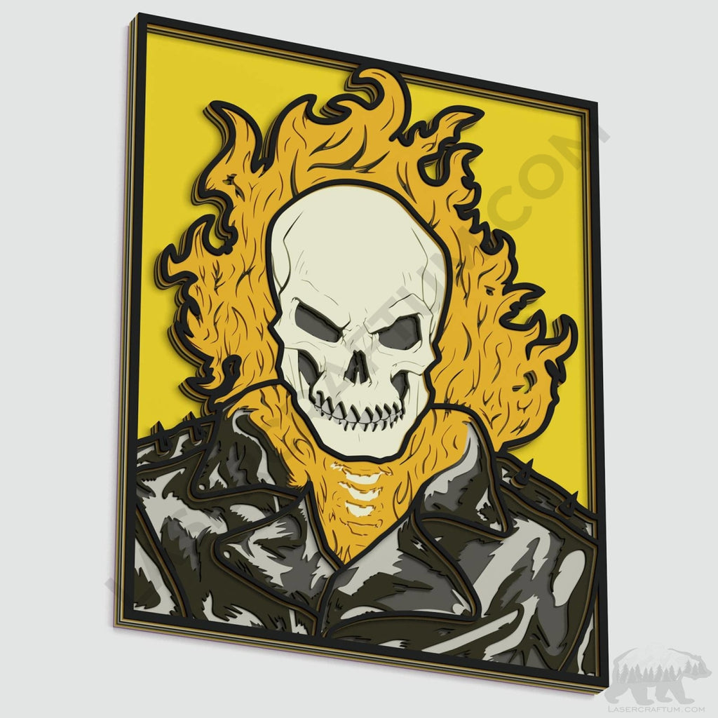Ghost Rider Head Drawing