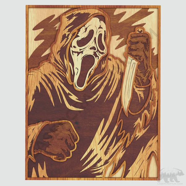 Ghostface Layered Design for cutting